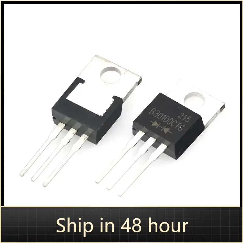 5PCS In stock original B30100G MBR30100CT MBR30200CT 3045 3060 30150 30A 100V TO-220 New schottky diode, upright TO220