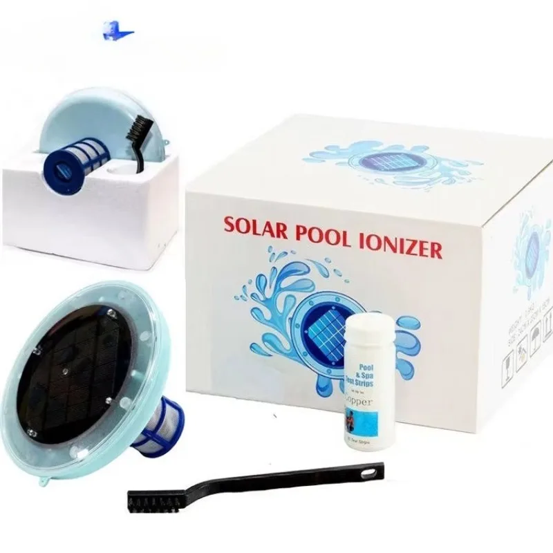 

Floating adjustable chemical ion generator hydrotherapy swimming solar pool chlorinator copper chloride ion generator