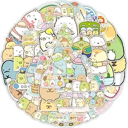 Sumikkogurashi-pegatinas decorativas para ordenador portátil, 50 piezas, para equipaje, taza de agua, monopatín, grafiti, venta al por mayor