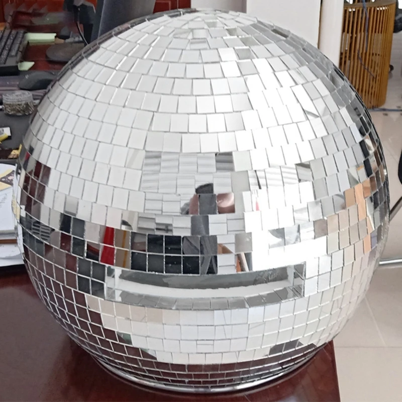 Eye Catching Discos Ball Helmet Reflective Glass Decor for Dance Parties Dropsale