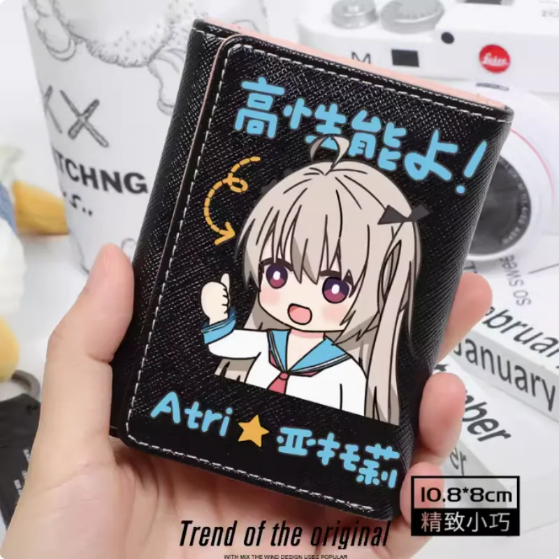 Anime ATRI -MY DEAR MOMENTS  Fashion Wallet PU Purse Card Holder Hasp Money Bag Cosplay Gift B1700