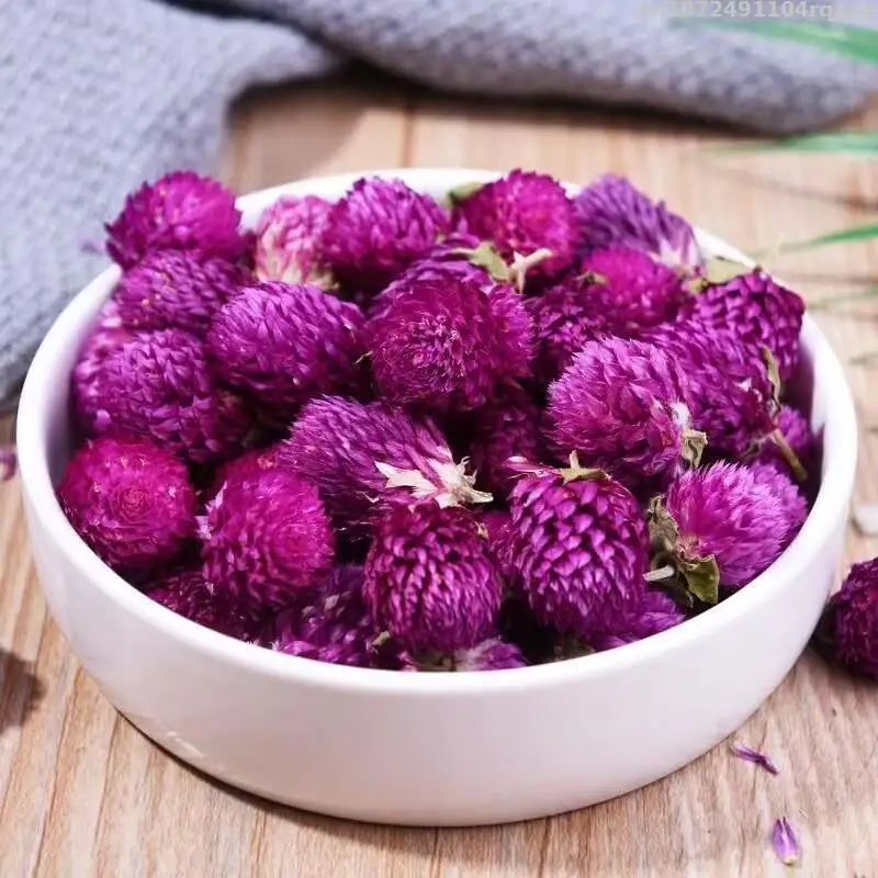 Top Natural Purple Globe Amaranth Dried Flowers For Diy Resin Jewelry Scented Soap Candle Decorative Mix Flower Material Making