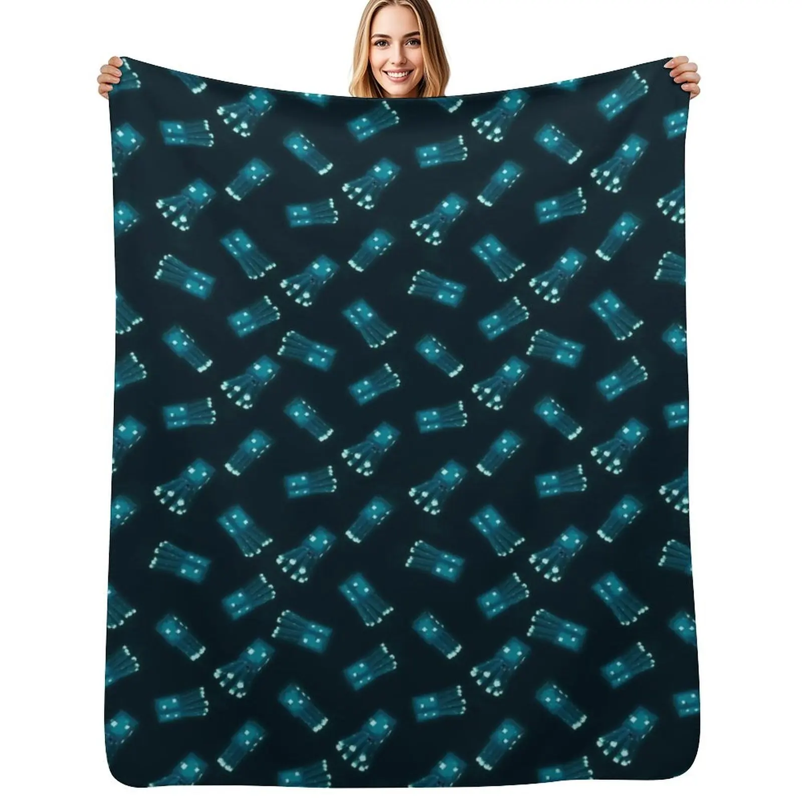 

Glow Squid Pattern Throw Blanket Extra Large Throw Baby Blankets