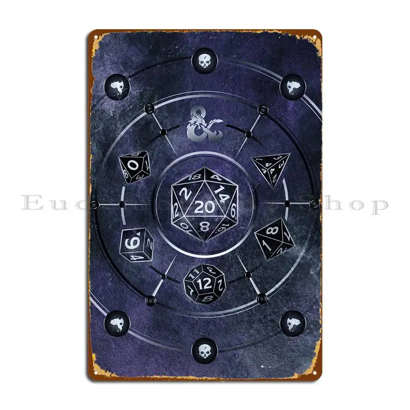 Necrotic Damage Metal Plaque Poster Plaques Painting Designer Bar Cave Mural Tin Sign Poster