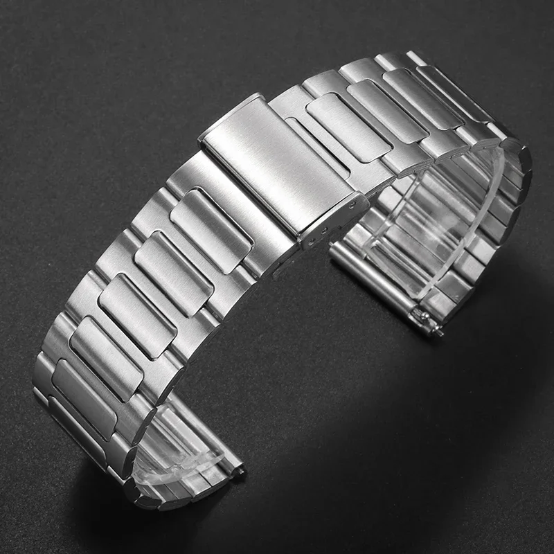 22mm Metal Stainless Steel Watchband Universal Bracelet for Casio MDV106 for Seiko SKX007 for Huawei Watch Gt2/Gt3 46mmSmartband