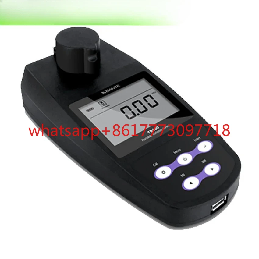 Medidor de turbidez portátil tb100, medidor de turbidez, testador, analisador com saída usb, 4 unidades de turbidez, ntu, fuen, ecc, asbc