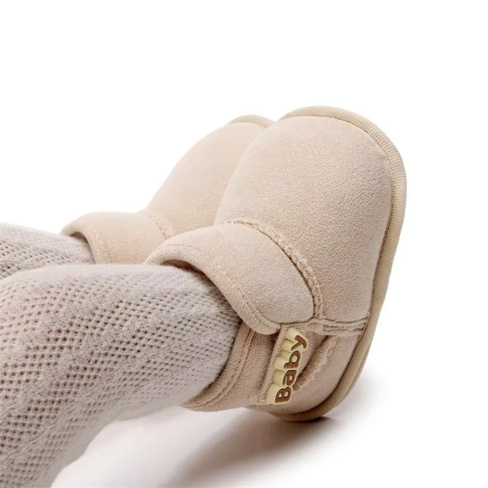 Winter Warm Babys Snow Booties Flats Slipper Newborn Baby Shoes Toddler Crib Boots Soft Toddler Infant Walking Shoes Girls Boys view 3