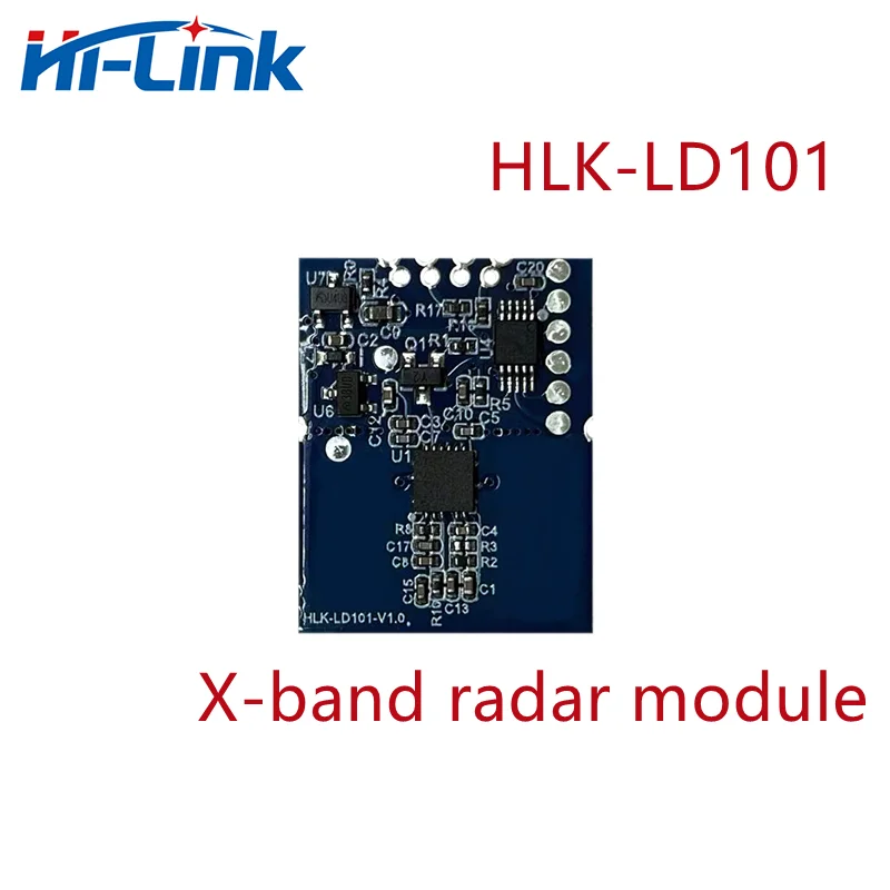 Free shipping Hi-Link HLK-LD101 10G radar module intelligent microwave sensor switch Doppler human motion detection