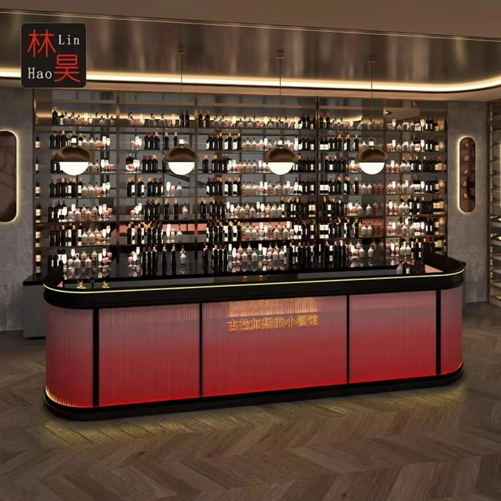 

Современная стеклянная стойка для кофейни с подсветкой U-образная форма L-образная форма