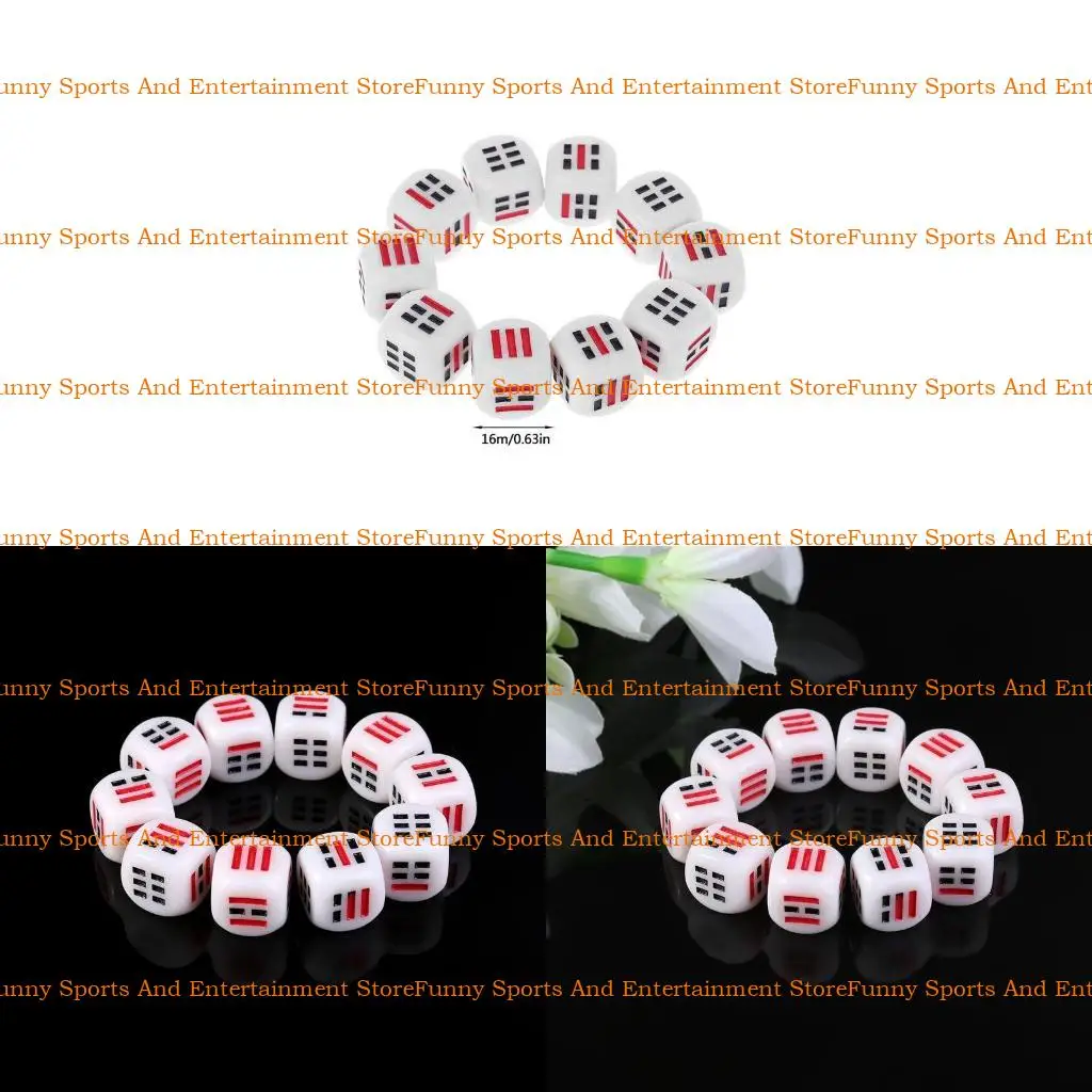 C4DE 10Pcs D6 Dices… - image