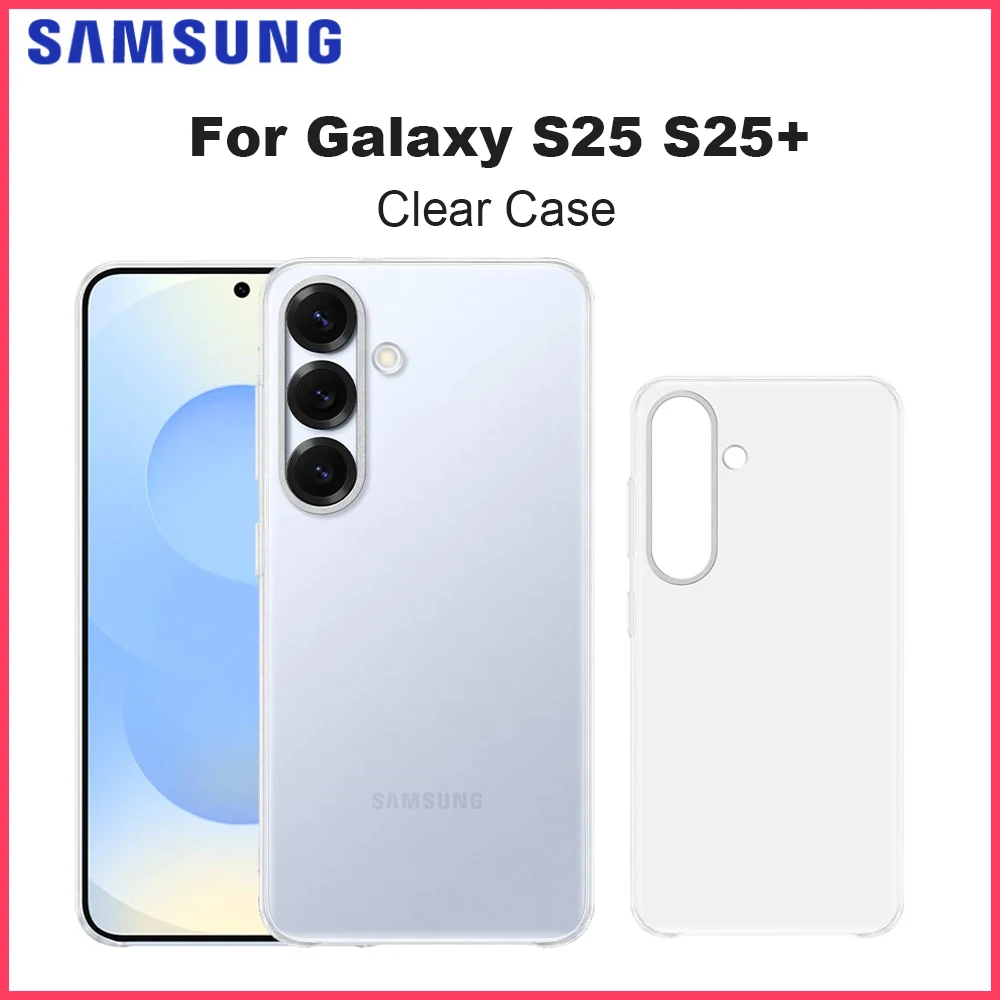 

Оригинальный прозрачный чехол для смартфона Samsung Galaxy S25 S25+, тонкий дизайн, прозрачный чехол
