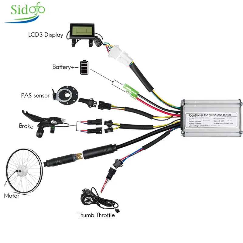 36V/48V 500W 1000W 1500W bici elettrica motore ruota anteriore posteriore 20 pollici 26 pollici forte potenza BLDC mozzo motore Kit di conversione