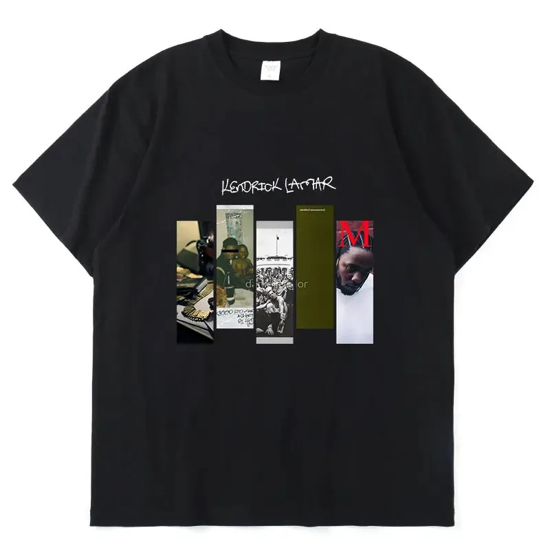 Kendrick Lamar Good Kid Graphic Harajuku Unique Print Summer Short Sleeve Casual Loose Men T-Shirt Oversized Simple 2022 Tees