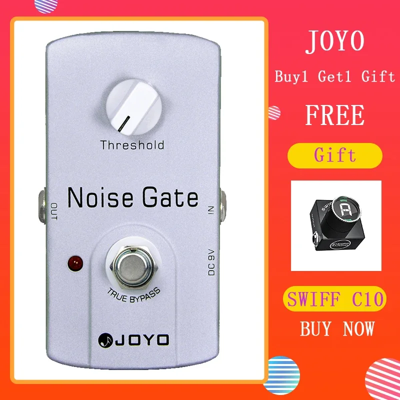 

JOYO JF-31 Guitar Effect Pedal NOISE GATE Pedal Effect Reduces Extra Noise From Signal Effect Pedal Electric Guitar True Bypass