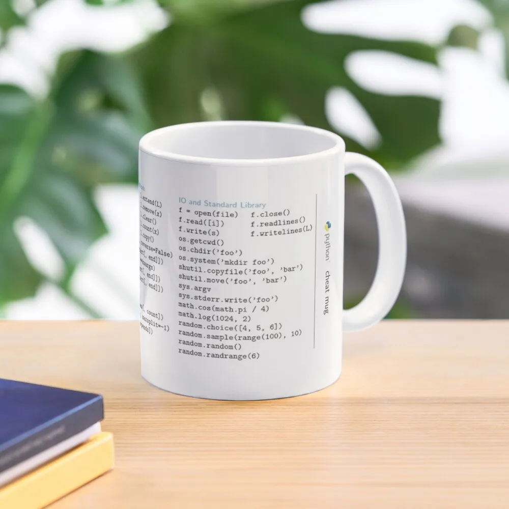 

Python Cheat Sheet Coffee Mug Customizable Cup Original Breakfast Cups Mug For Coffee Cup For Tea