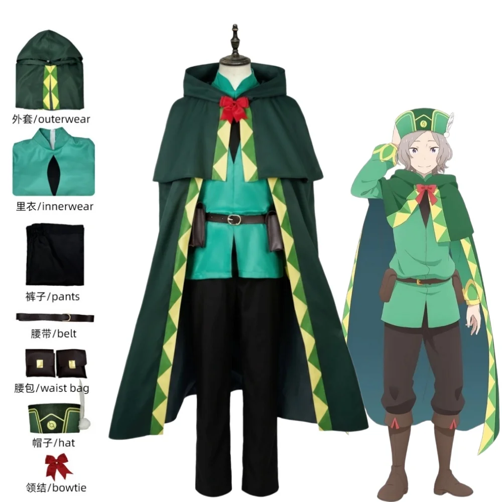 Re:Zero Otto Suwen Cosplay Costume Re:ZERO Starting Life in Another World Otto Suwen Costume Wig Halloween Party Stage Clothing