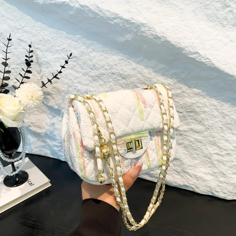 

​​2025 Chic Lace Crossbody Bag Elegant Square Shoulder Purse Casual Boho Underarm Bag for Women