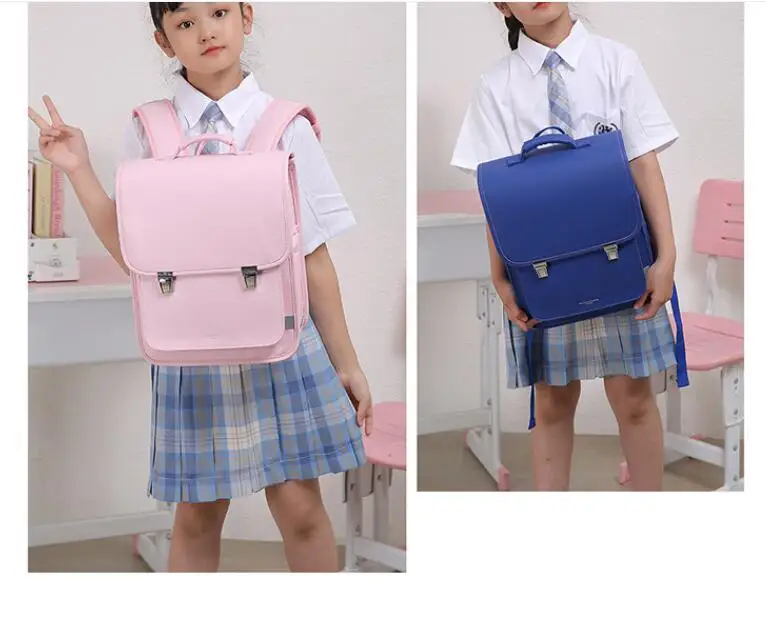 حقيبة ظهر Randoseru اليابانية للأطفال حقيبة ظهر مدرسية يابانية للفتيات حقيبة مدرسية للطلاب اليابانيين حقيبة ظهر مدرسية من جلد البولي يوريثان #6