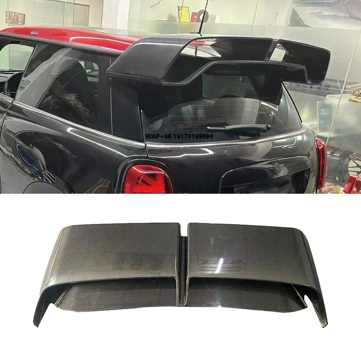 

High Quality Real Carbon Fiber Rear Spoiler for MINI F56 2014-2024 GP Style Roof Wing Spoiler Car Styling Bumper New Condition