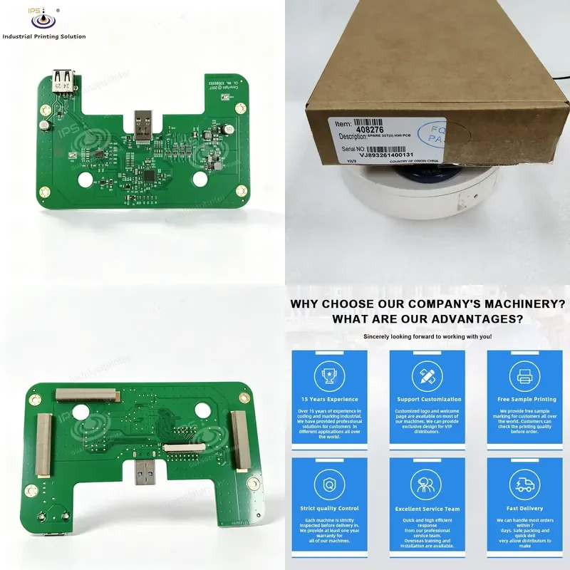 HCY Spare 6230 HMI PCB 408276 Touchscreen Controller PCB for TTO Inkjet Printer VJ6230