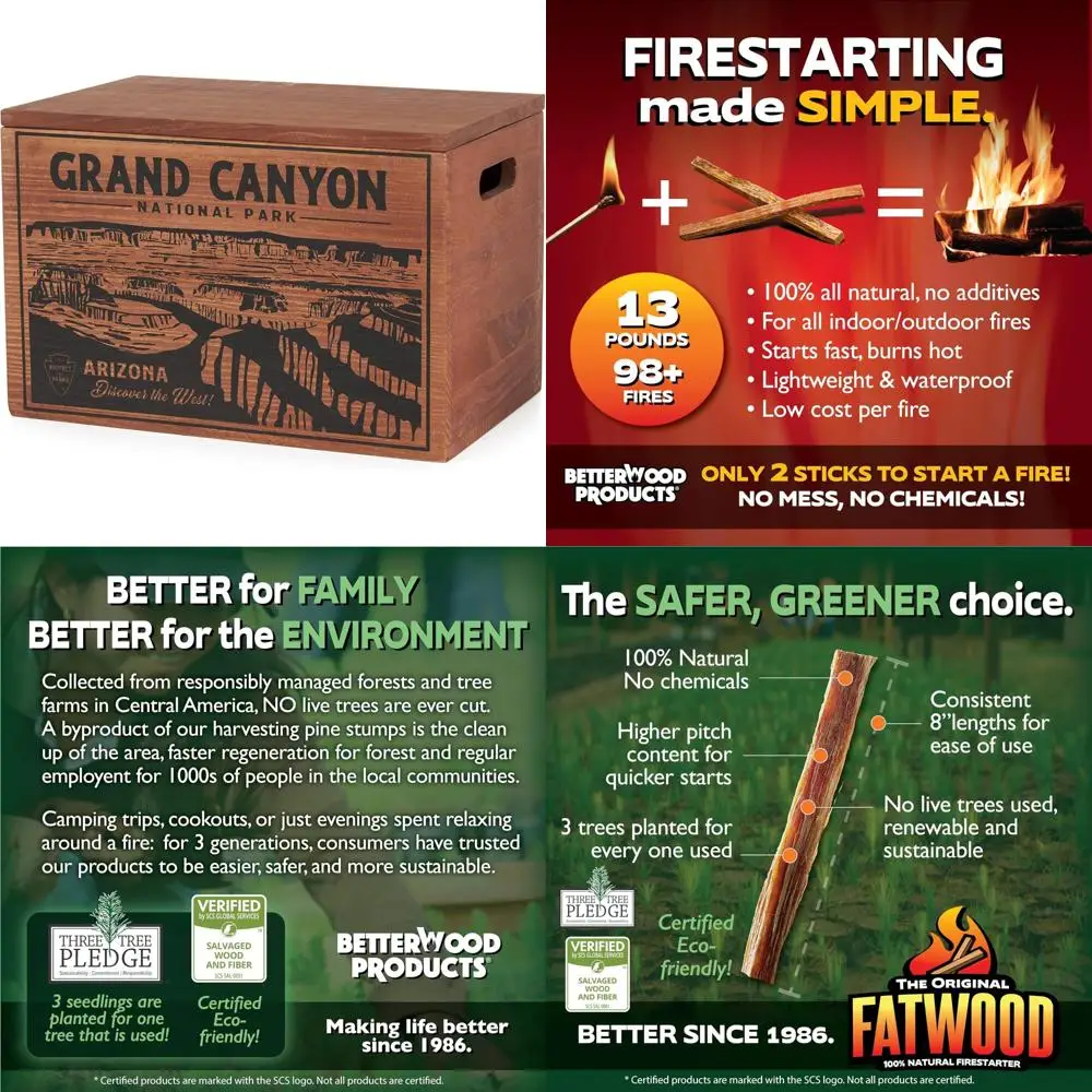 

ограниченная серия полностью натуральных стартовых палочек из толстой древесины, деревянный ящик весом 13 фунтов, серия защиты парка