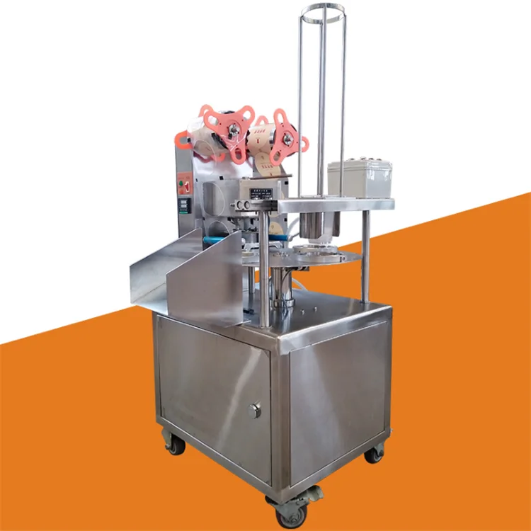 Electric Automatic Small Plastic Cup Milk Tea Beverage Water Filling And Sealing Machine Customize