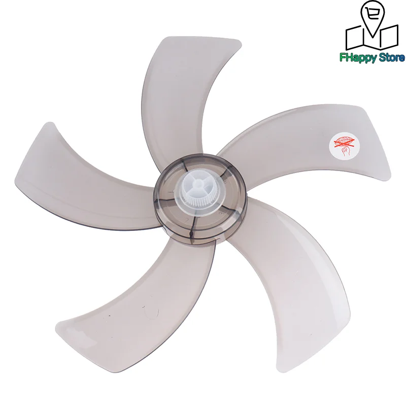 Hot sale 1PC 16 Inch Household Plastic Fan Blade Five Leaves With Nut Cover For Pedestal Fan