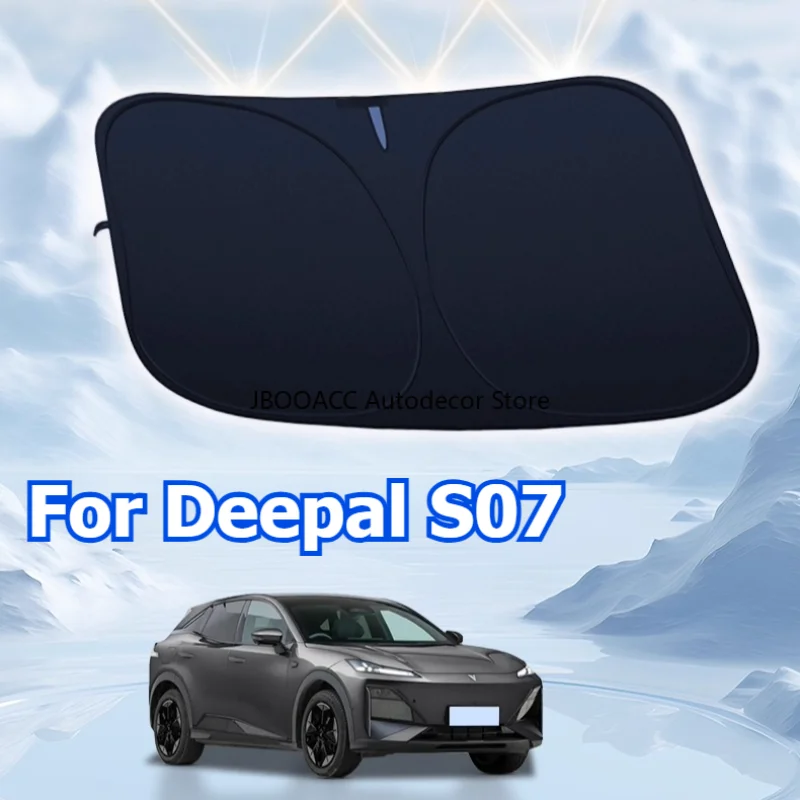 New For Deepal S07 New Windshield Sun Shade 5 Layers Nano Coating Window Shade Foldable Front Windscreen Sunshade UV Protection