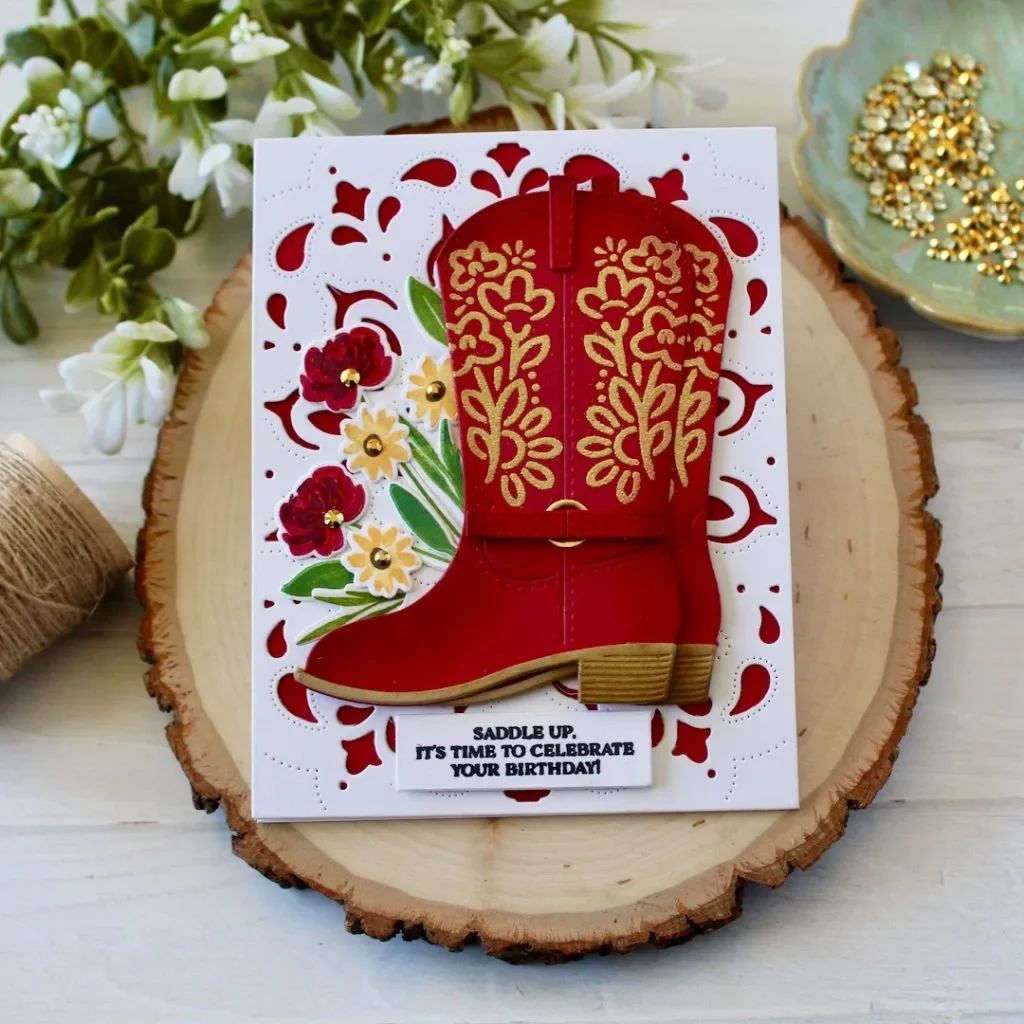 إطار حبل باندانا حقيبة أدوات لاسو كاوبوي التمهيد الطفل المعادن قطع يموت Stamps سكرابوكينغ Stencil ألبوم صور بطاقة DIY بها بنفسك ورقة #4