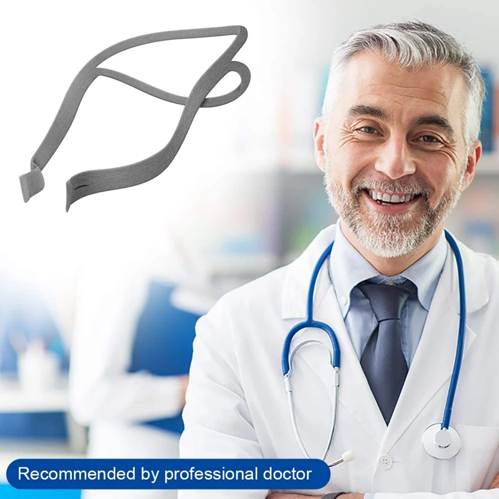 AA87C Wymienne nakrycie głowy kompatybilne z poduszką nosową ResMed Airfit P10 Pasek CPAP 3 paski na ramiona i 6 klipsów regulacyjnych A