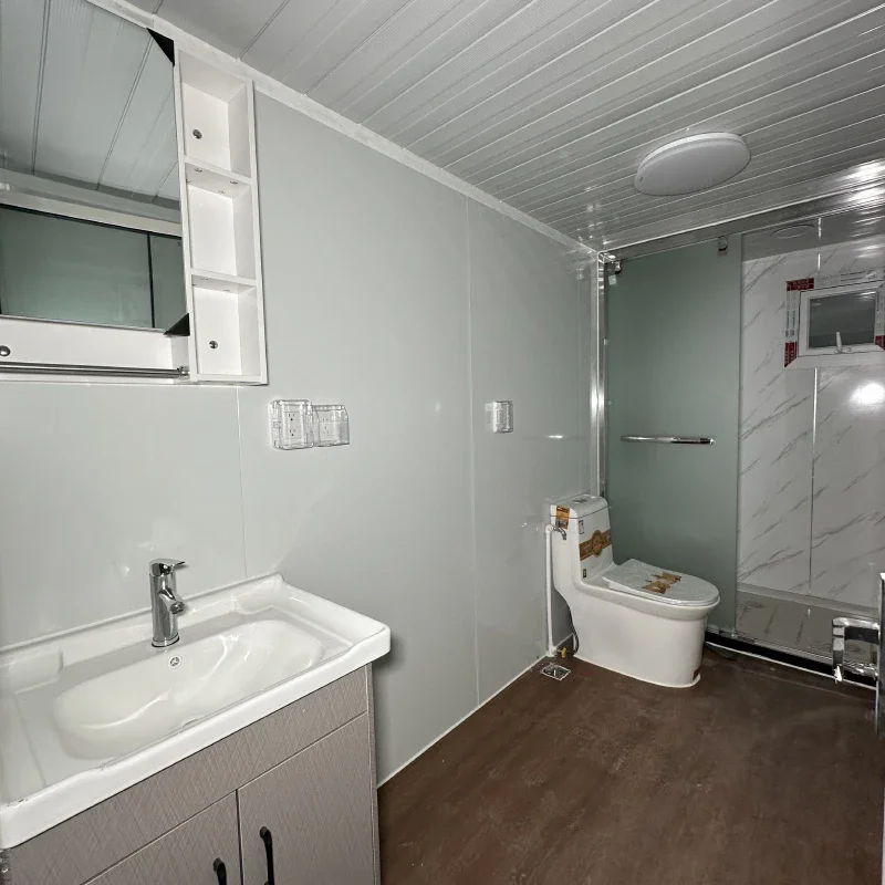 20ft 40ft Container Expandable Foldable Houses With Balcony And Kitchen Bedroom Hurricane-Proof Foldable Prefab House