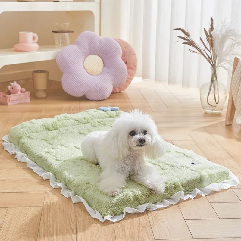 

Large Square Nest Pet Large Dog Bed for Small Medium Dogs Soft Fleece Nest Big Dog Sofa Bed Winter Warm Cat House for Pet