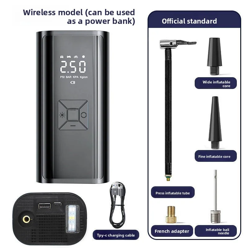 Inflator Elektrik Multifungsi Mini Portabel Senyap Pengisian Cepat Pompa Inflator Pompa Bola Cerdas