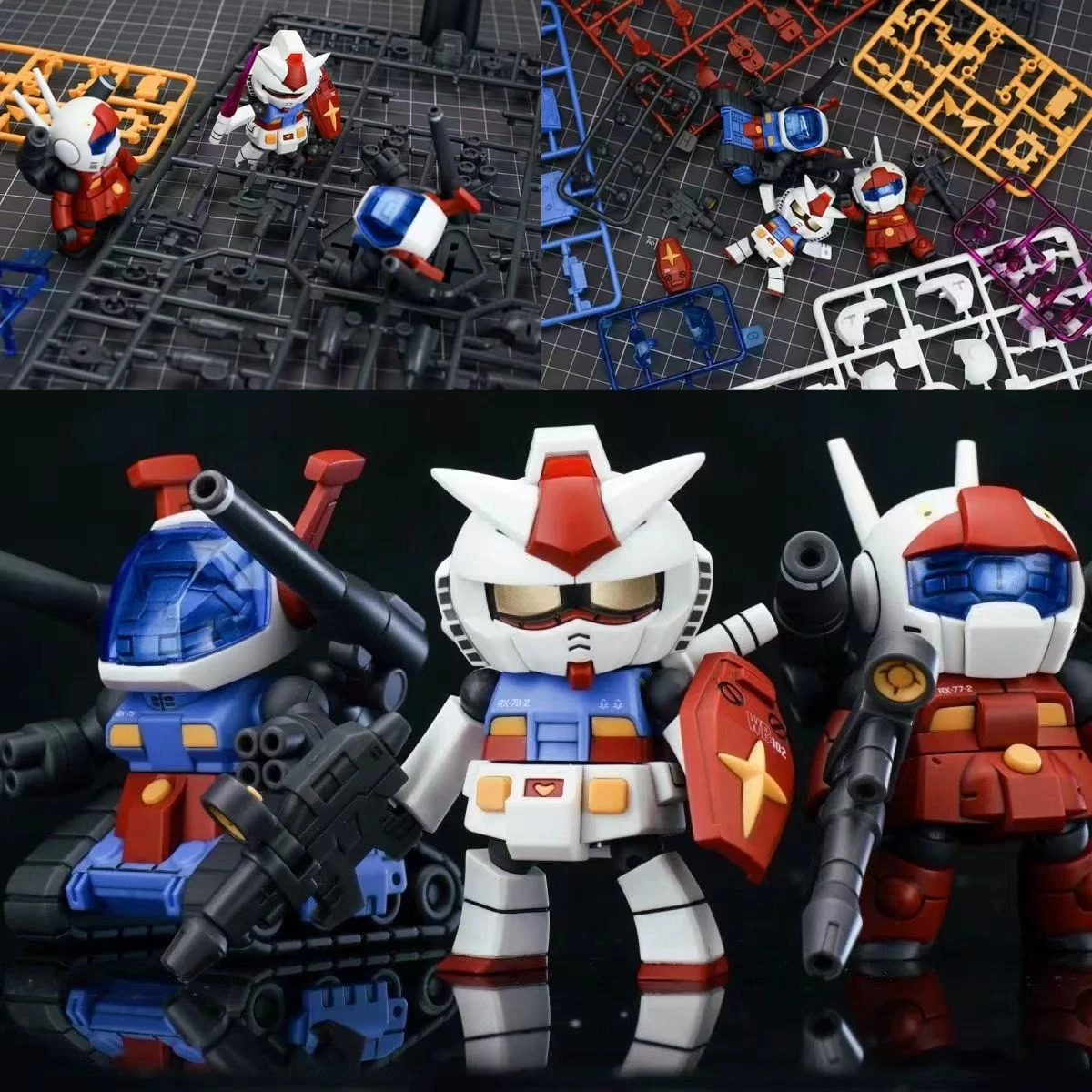 

Набор коллекционных фигурок-моделей 404 Model Play Desktop V Battle Q Edition RX-78 GM GUNTANK: игрушки и подарки