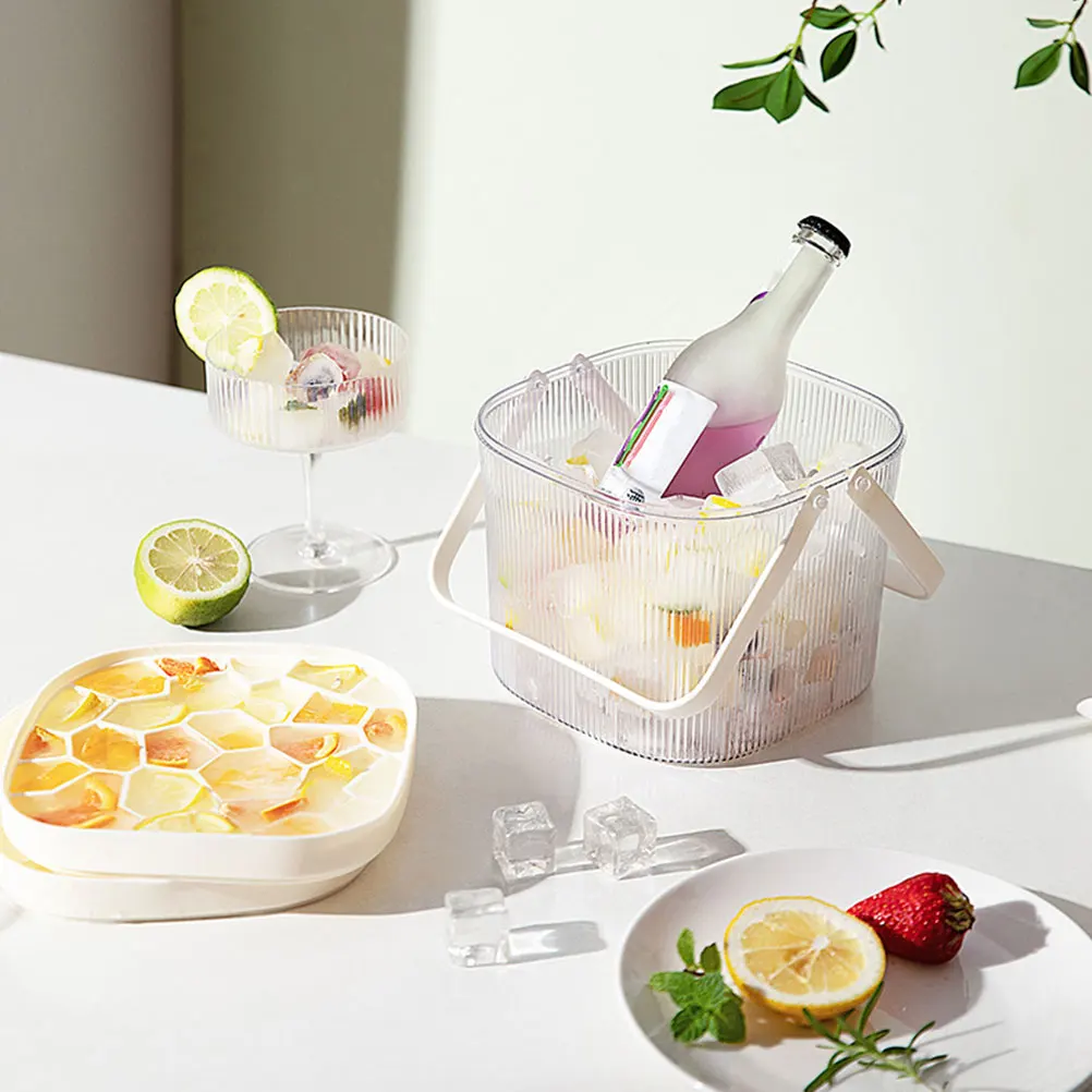 

Ice Bucket Juice Container Beverage Water Kettle Barrel Water Container for Home Office Bar Coffee Shop