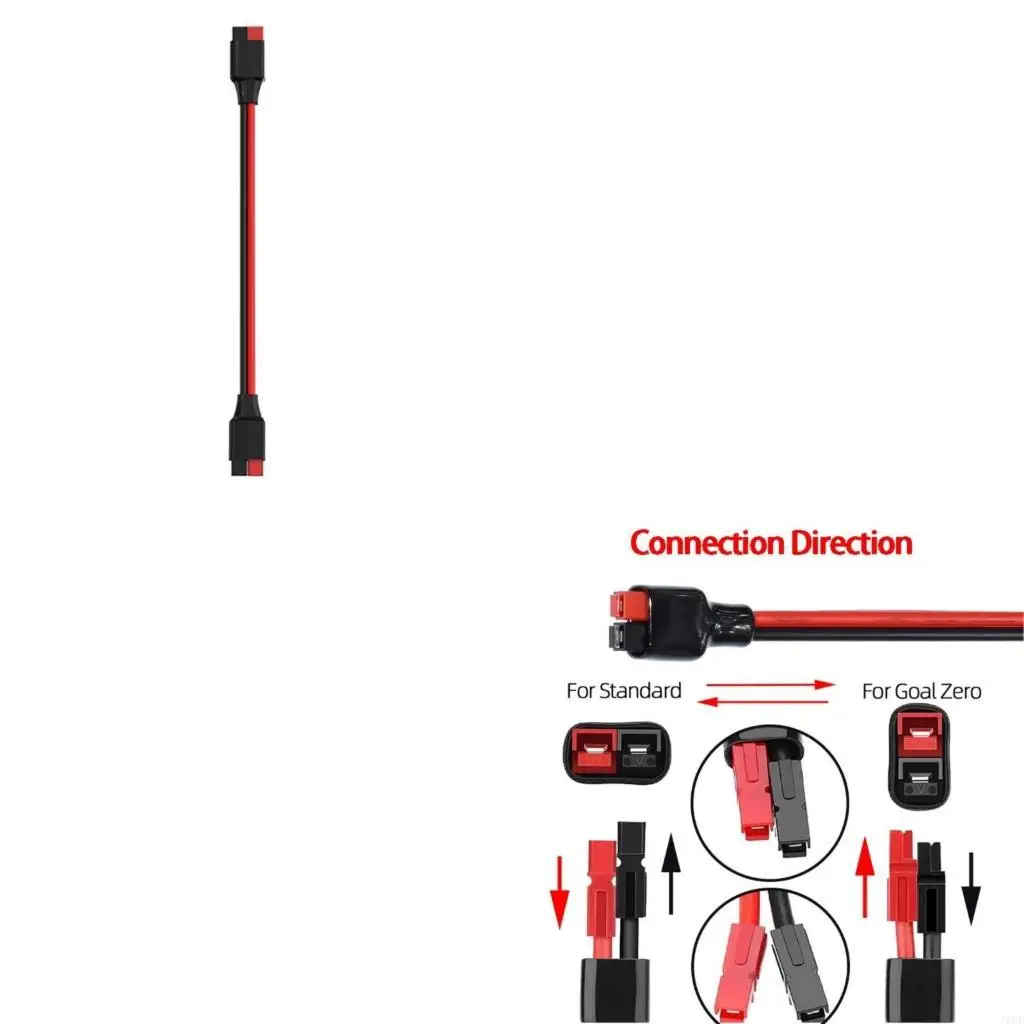 J6PE 30A Power Extension Cord 30A Cable Outdoor Power Supply Cable PVC Texture Perfect for Solar Systems and Backup Batteries