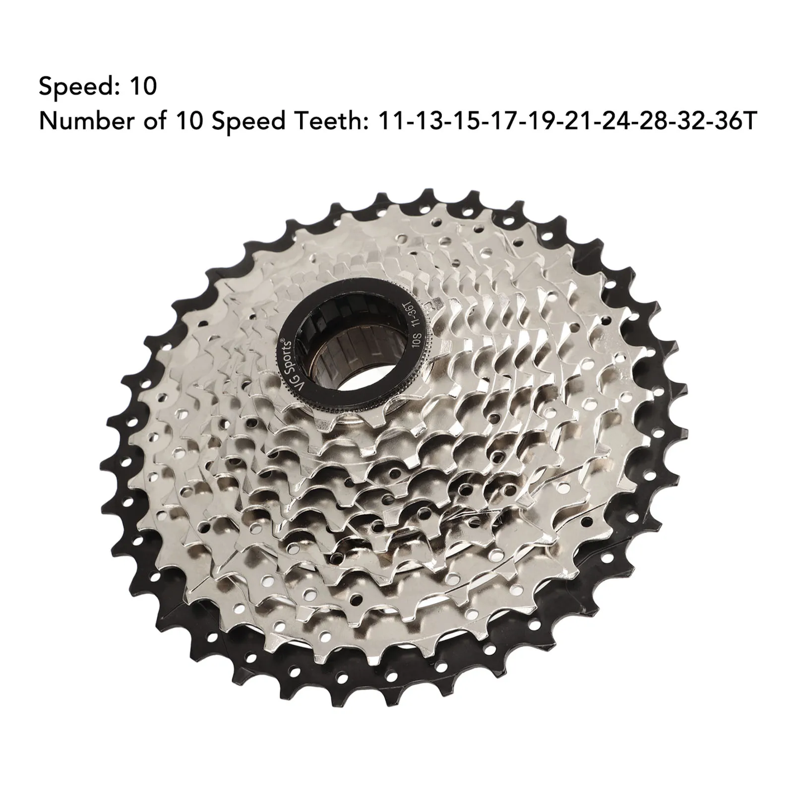 عجلة حرة للدراجة 10 سرعات 11-36T عالية القوة من الفولاذ المتين لسرعة الدراجة مجوفة سهلة الاستخدام لاستبدال ركوب الدراجات