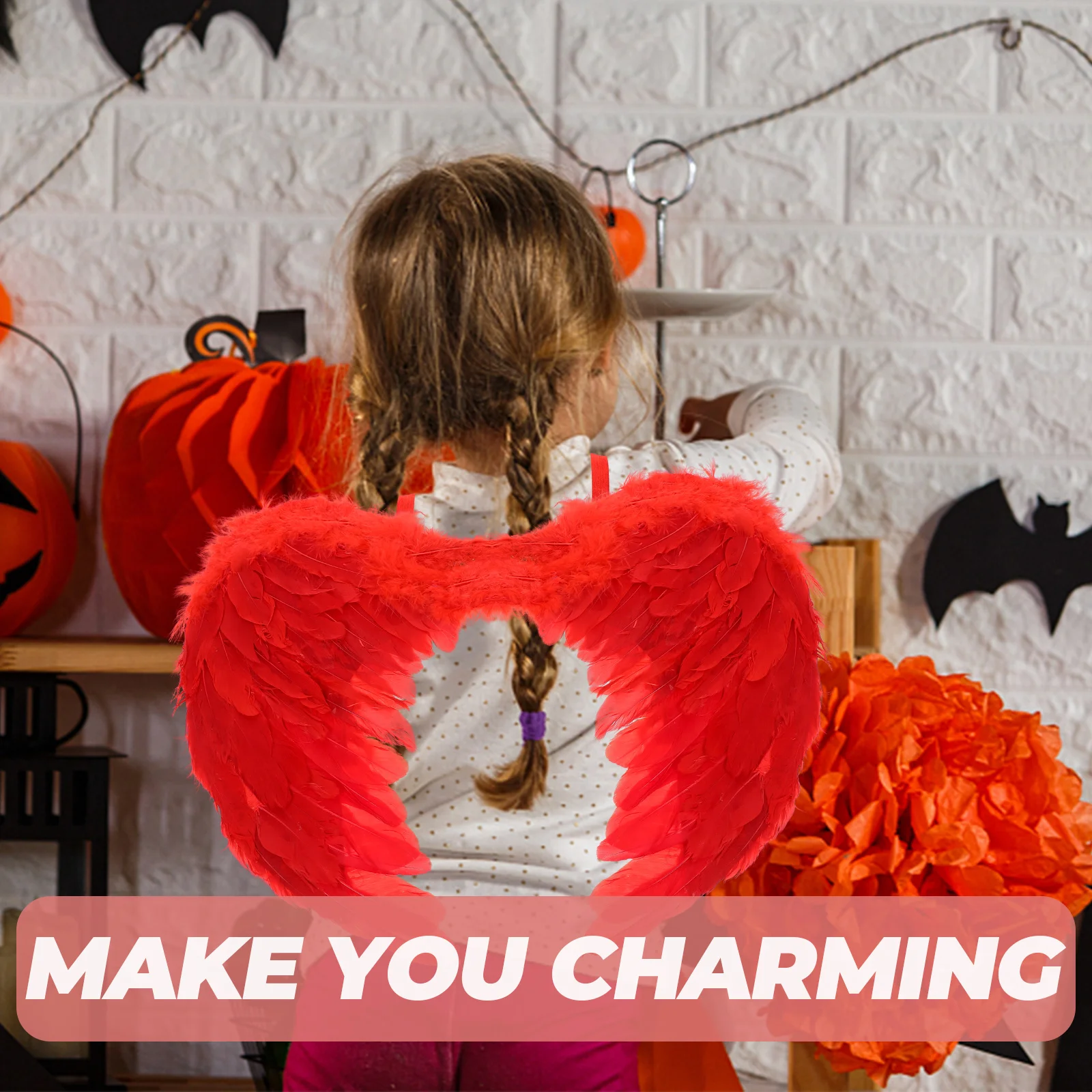 

Angel Wings Costume Props for Stage Performance Kids Clothes Accessories Bright Color Lightweight Design