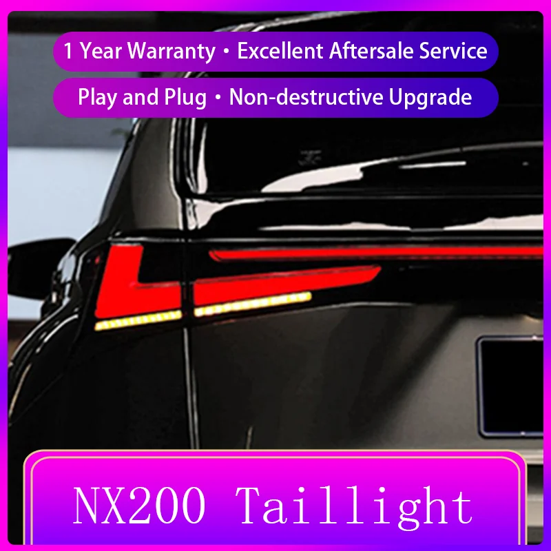 Car Stuff Styling For Lexus NX200 NX300 2014-2022 Rear Lamp DRL Taillight Turn Signal LED Bulbs Tools Reverse Auto Accessories