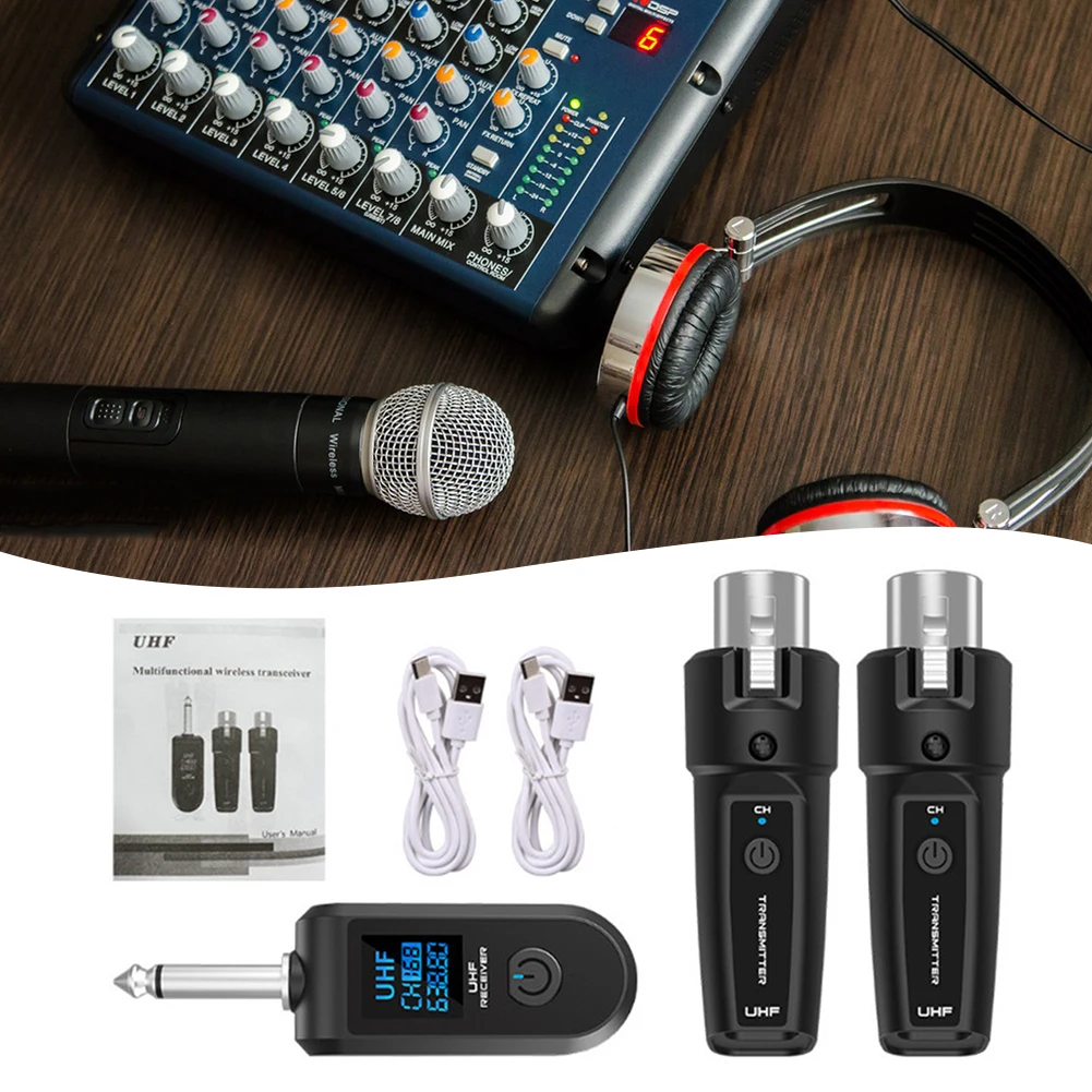Wireless Microphone Adapter For Dynamics Mic 8-Hour Long-Lasting Battery Life Outdoor Busking & Street Performance
