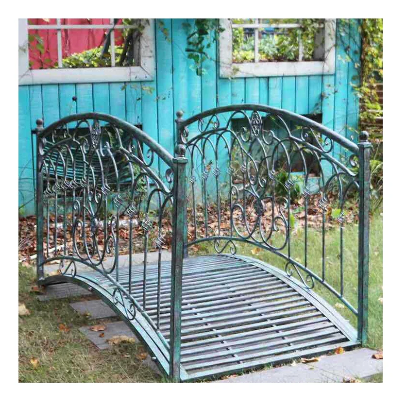 

New shabby chic bold garden patio villa courtyard wedding decoration iron art outdoor Climbing frame metal Arch Bridge