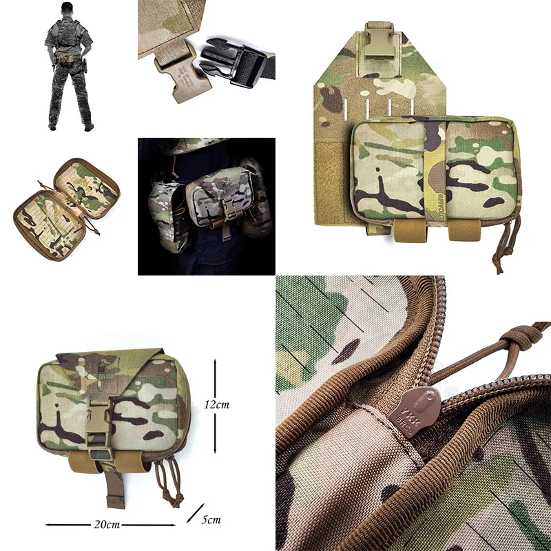 

Уличная тактическая медицинская сумка, сумка для хранения в стиле CTS, многофункциональная сумка из ткани 500D, на молнии YKK, большое пространство