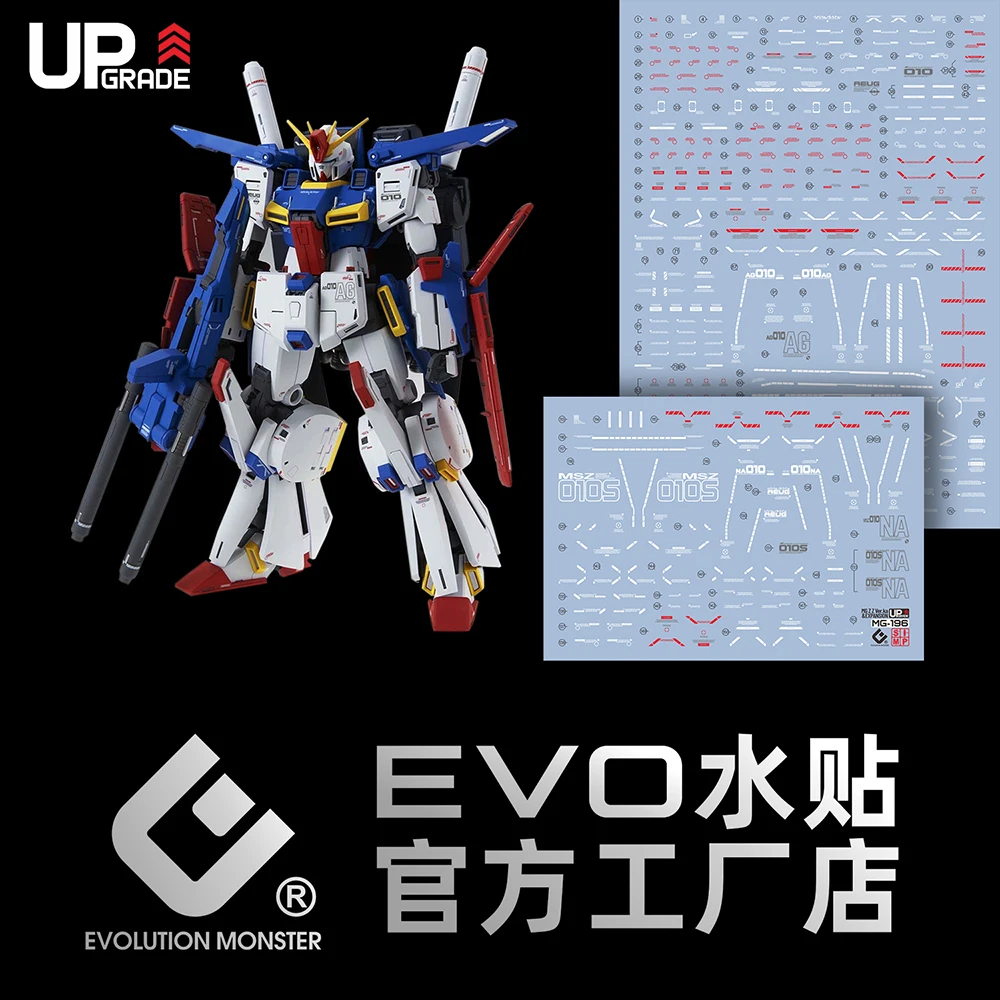 

Наклейки на модели EVO MG-196 для MG 1/100 KAZZ Ver.KA, флуоресцентная водная наклейка высокой четкости