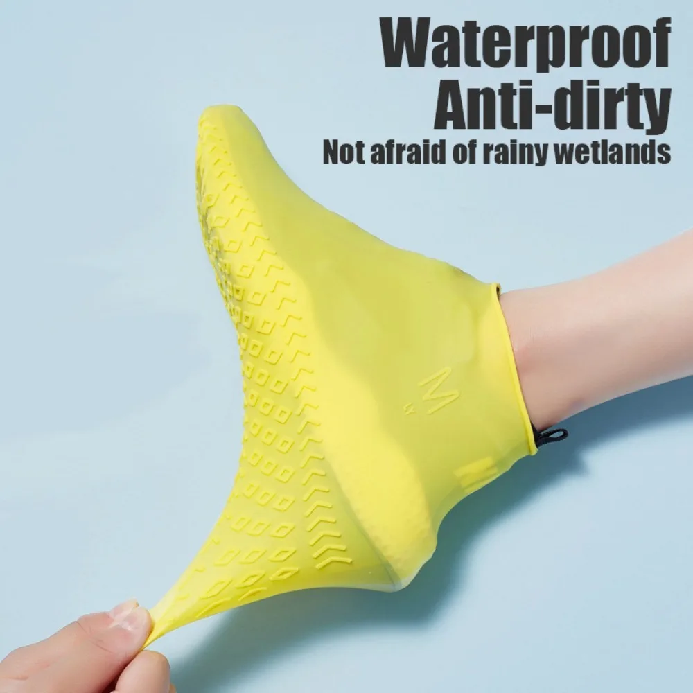 Wasserdichte, rutschfeste Silikon-Schuhüberzüge – Unisex-Sneaker-Schutz, langlebig, eng anliegend für regnerische Tage im Freien