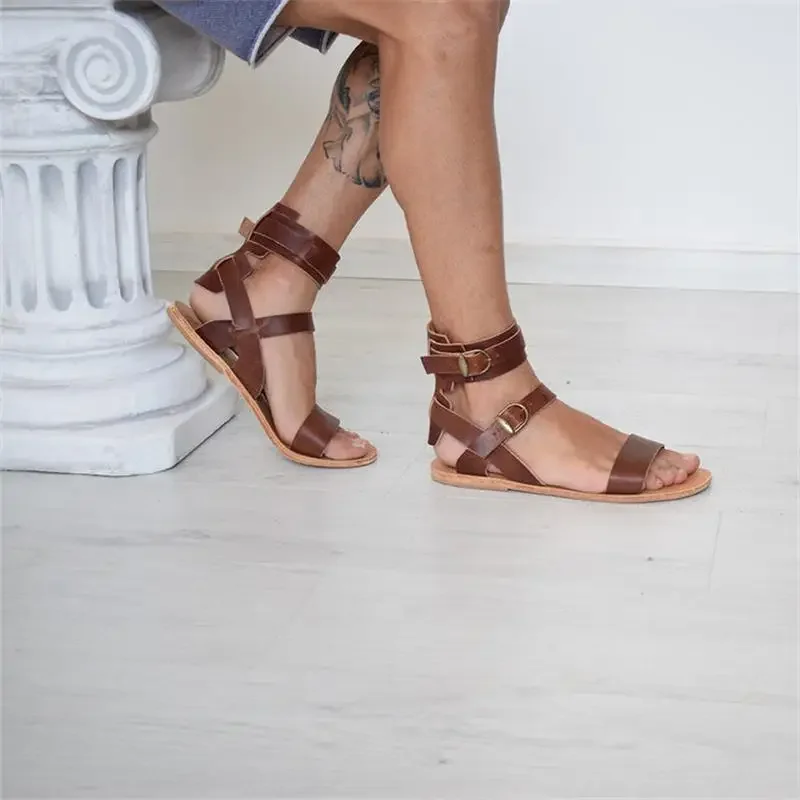 Sandalen Männer Schuhe pu einfarbig Mode lässig Straße Strand Persönlichkeit erfrischend einfache Gürtels chnalle bequeme Sandalen cp004