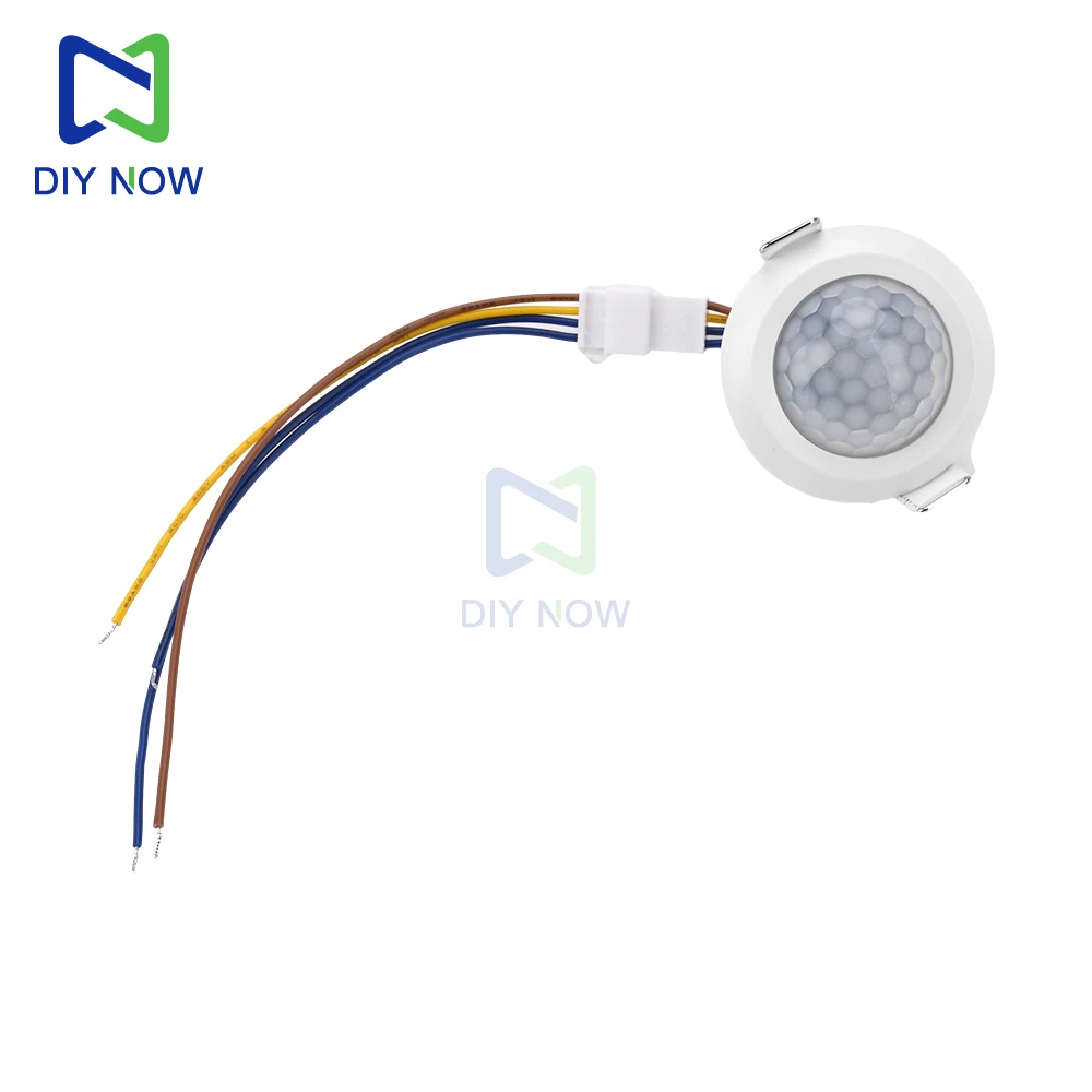 AC 220V infrared human body induction switch adjustable time delay LED downlight ceiling light human body induction switch