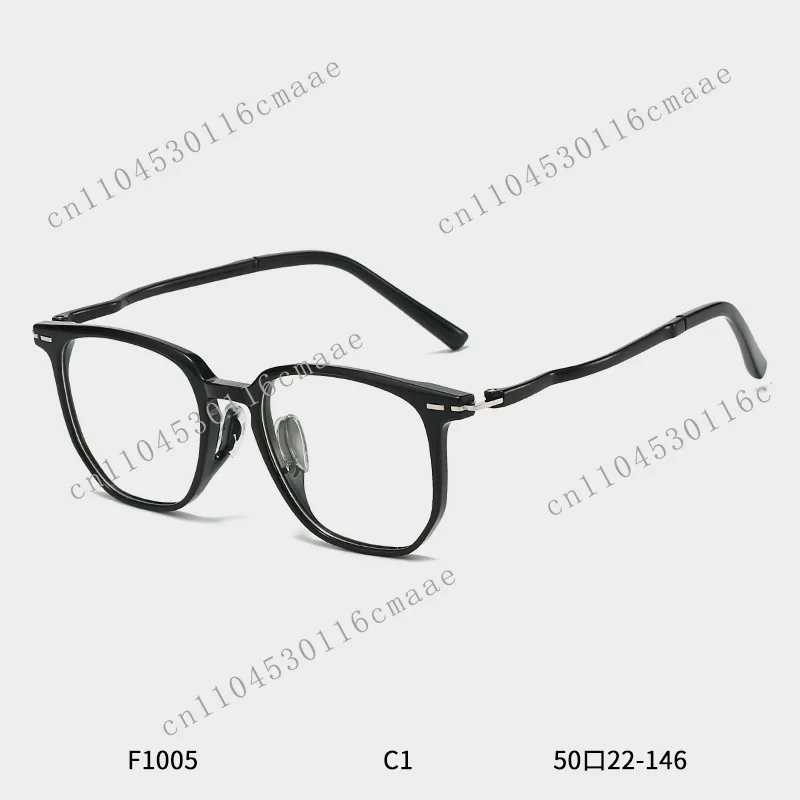 Ultra-light texture polygonal plain glasses Japanese and Korean soft girl myopia glasses frame personalized flat glasses