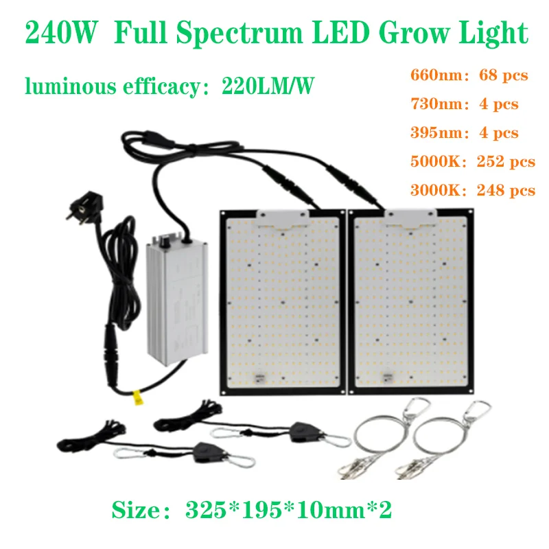 Full spectreum 240W quality  led grow ligh LED plant lights bring invigorating light to plants and are deeply loved by customers