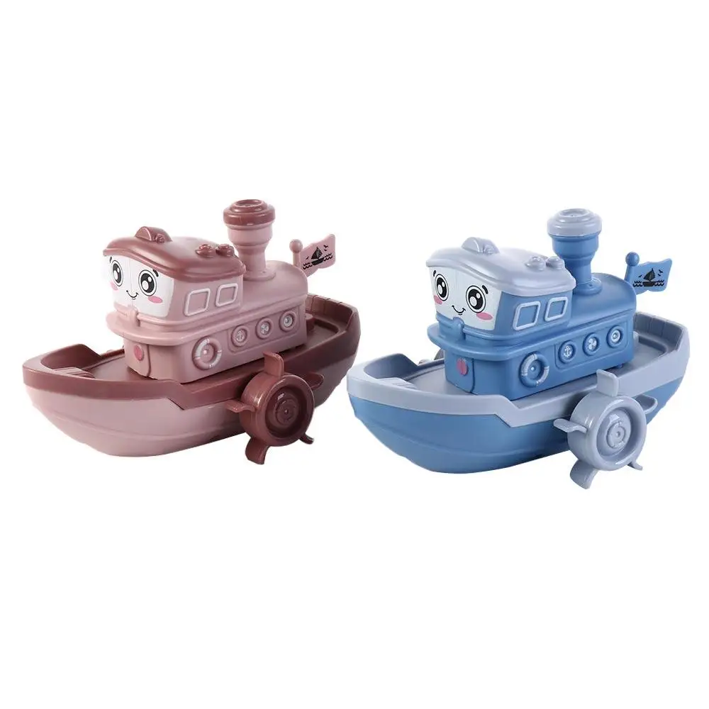 Swimming Beach Game Birthday Gifts Floating Ship Game Floating Cartoon Ship  Clockwork Boat Baby Bath  Wind Up