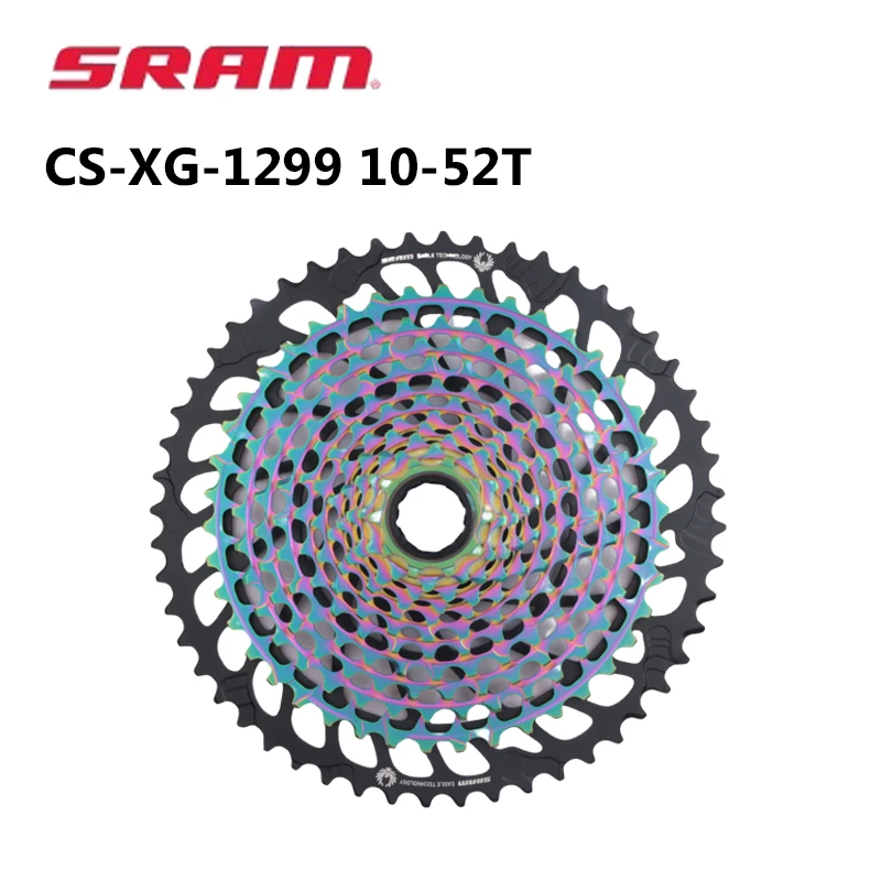 Sram XG 1299 Cassette Freewheel 10-52T Colorful With Box XG TECHNOLOGY 12S K7 For MTB Mountain Bike Original Sram